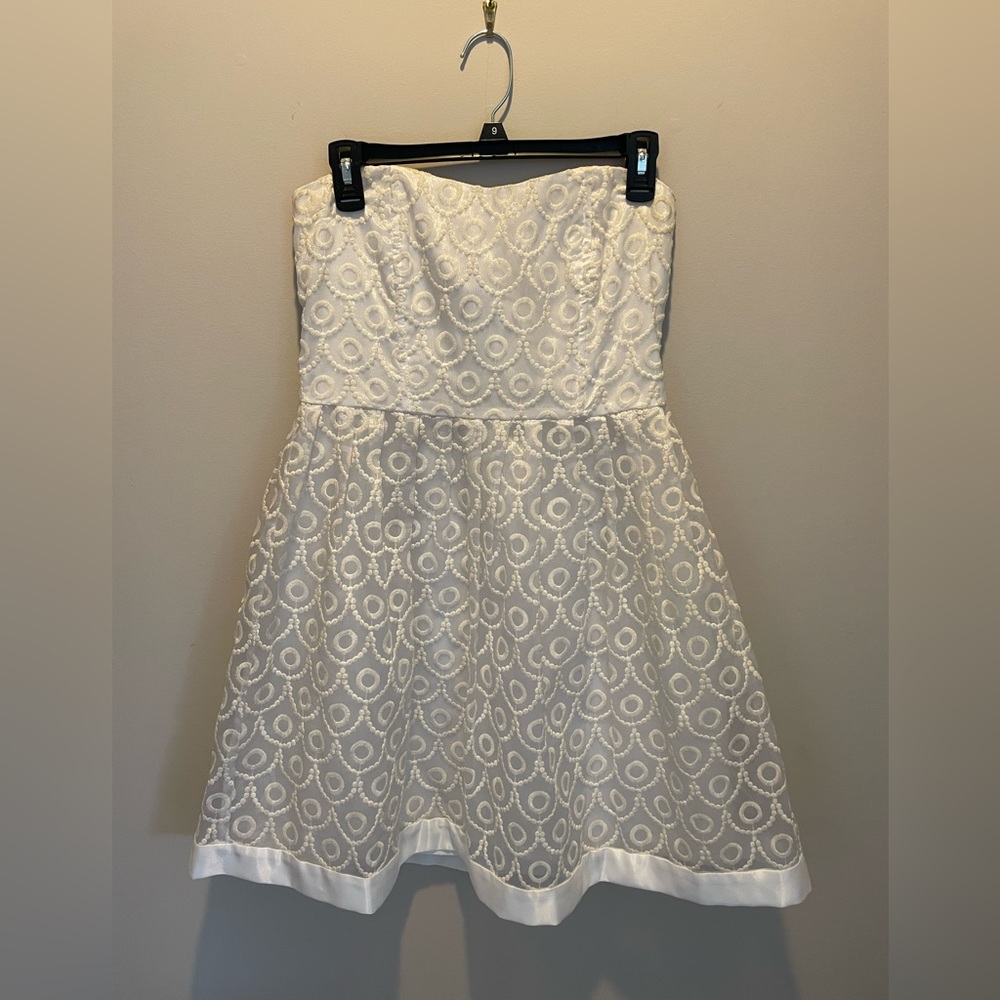 Strapless White Dress